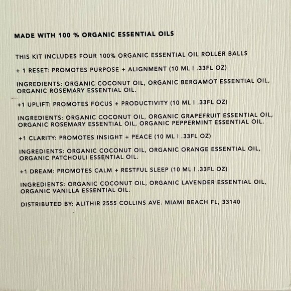 Alithir Meditation Sensory Kit Organic Oil Blends 4 pack - Picture 6 of 7